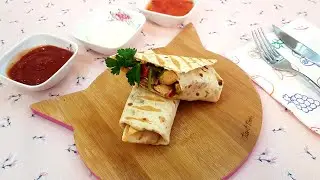 Tavuklu Wrap Tarifi | Chicken Wrap Recipe| 🌯🌮