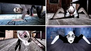 All Underbed Jumpscares In Dvloper Official And Unofficial Games | Granny Chapters 1 2 3 4 5