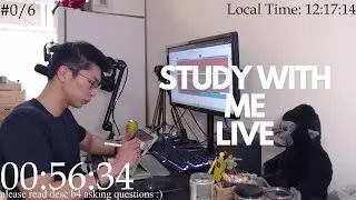 Study With Me Live Pomodoro 60/10🦍🌱