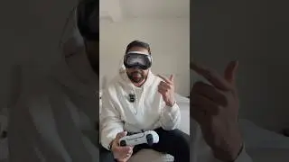 Playing PS5 on the Apple Vision Pro! #applevisionpro #visionpro #ps5gaming