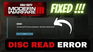 How to Fix Disc Read Error in Modern Warfare 3 & Warzone 3 (MW3) || by borntoplaygames