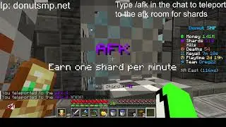 How to go to the afk zone in Donut SMP