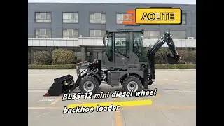 AOLITE  BL35-12 mini diesel wheel backhoe loader