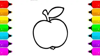 Drawing for children | Apple | Coloring Pages