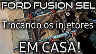 #fordfusion TROCA DOS BICOS INJETORES EM MEIA HORA... EM CASA 🏠🔧
