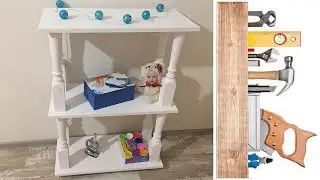 Как сделать ДЕРЕВЯННУЮ ЭТАЖЕРКУ В СТИЛЕ ПРОВАНС своими руками / Creative shelf