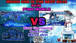 New suggested Godzilla M416 skin vs Glacier M416 skin in pubg MOBILE and Bgmi
