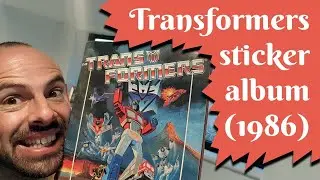 My Panini Transformers sticker book album from 1986