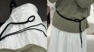 Tutorial) Pinterest Mood Circle Knitted Belt🖤 Free Pattern Even Beginners Can Do💝