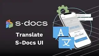 Translate the S-Docs User Interface