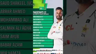 Pakistani playing Xi for 2nd test match against Bangladesh #Bangladesh #pakistan Shaheen droped