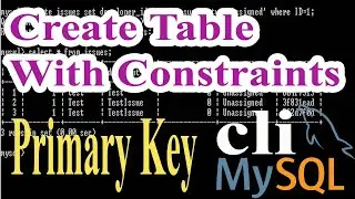 Mysql Create Table With Constraints Part-10 | Primary Key | Unique Key