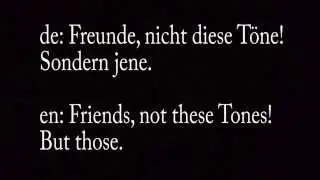 short own Beethoven Symphony 9 high voice lyrics german english