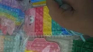 pop it bag fidget toys unbox butterfly
