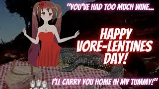 Croc Girl Valentine's Day! ASMR Roleplay 🐊[monster girl] [f4m] [wholesome vore]💕