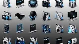 iconos alienware-blue y los vox para iconpackager para mis suscriber