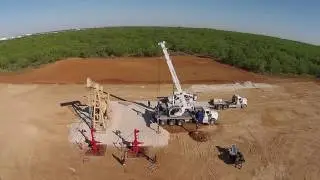 Liberty Lift Setting Up Twin Pumpjacks in South Texas with CraneWorks