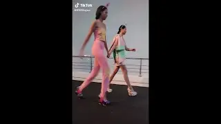 Model FALLS during Agatha Ruiz de la Prada Spring/Summer 2023 Fashion Show