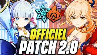 TOUT LE PATCH 2.0 ! AYAKA, YOIMIYA, INAZUMA et 6 Nouveaux Héros + 3 CODES PRIMO - Genshin Impact