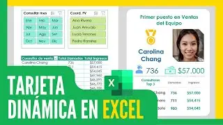 How to make a ✅ DYNAMIC CARD ✅ in EXCEL with Image 🔴 for DASHBOARDS