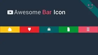 Awesome Bar Icon With HTML And CSS