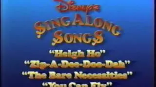 Closing to Disney's Sing-Along Songs: You Can Fly 1990 VHS