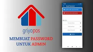 Cara membuat pasword admin ( Griyo Pos)