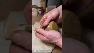Покрытие куксы льняным маслом / Finishing a kuksa with linseed oil