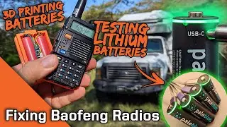 Fixing Radio Batteries and Pale Blue USB-C Rechargeable Lithium Batteries