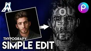 TYPOGRAPHY EFFECT IN MOBILE || PICSART TUTORIAL