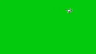 flying drone green screen