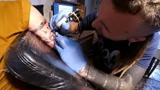 Бьём татуировку) Эскиз мой,  мастер Константин Йорш
