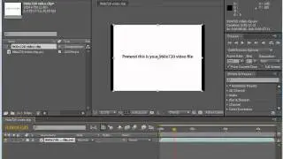 Adobe After Effects CS4 - How to force fit a video frame to a comp frame