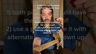 3 effective tips to sound like Krist Novoselic from Nirvana 