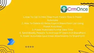 Power Automate Scenarios Call A Child Flow From Parent Flow, Delete All Items From A SharePoint List