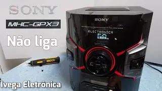 Sony MHC-GPX3, não liga, análise do defeito.