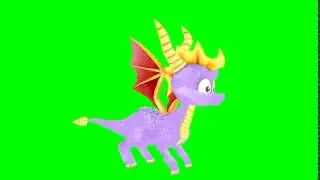 Dragonfly Spyro Flying Greenscreen