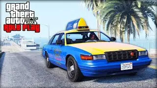 Работаю таксистом в GTA 5 RP!МЕНЯ ЧУТЬ НЕ АРИСТОВАЛИ КОПЫ!!!!!
