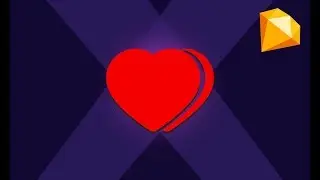 Learn How to Draw a Heart icon In Sketch App