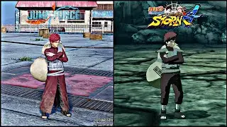 Gaara Comparison | Jump Force vs Naruto Ultimate Ninja Storm 4