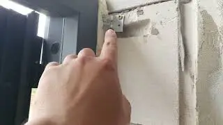 Установка двери с терморазрывом на улице без фрамуги