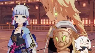 Paimon makes a chance for Ayaka x Aether 🥰 | Genshin Impact Moments