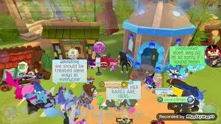 People fighting  because feral guides/ Amøunt was doing a giveaway