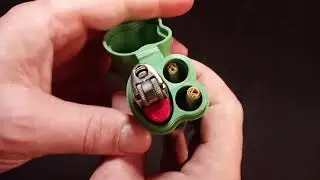 Green Dual Doobie Lighter Holder