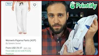 Reviewing Printify Products (Pajamas) | Shopify Store Print On Demand Product Reviews