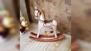DIY Лошадь-качалка в винтажном стиле для кукол