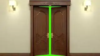 Door opening and door closing Green Screen for video editing | Copyright free video- Free to use