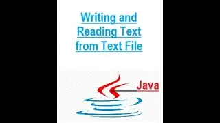 Writing-and-Reading Text from File - JAVA, 