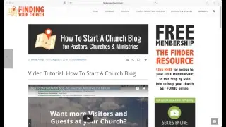 How To Create A Church Website - Start Simple
