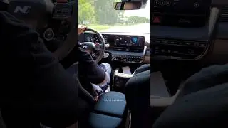 Fake JET engine sound - 25 Hyundai IONIQ 5 N #hyundai #ev #tesla #honda #funny #race #enginesound